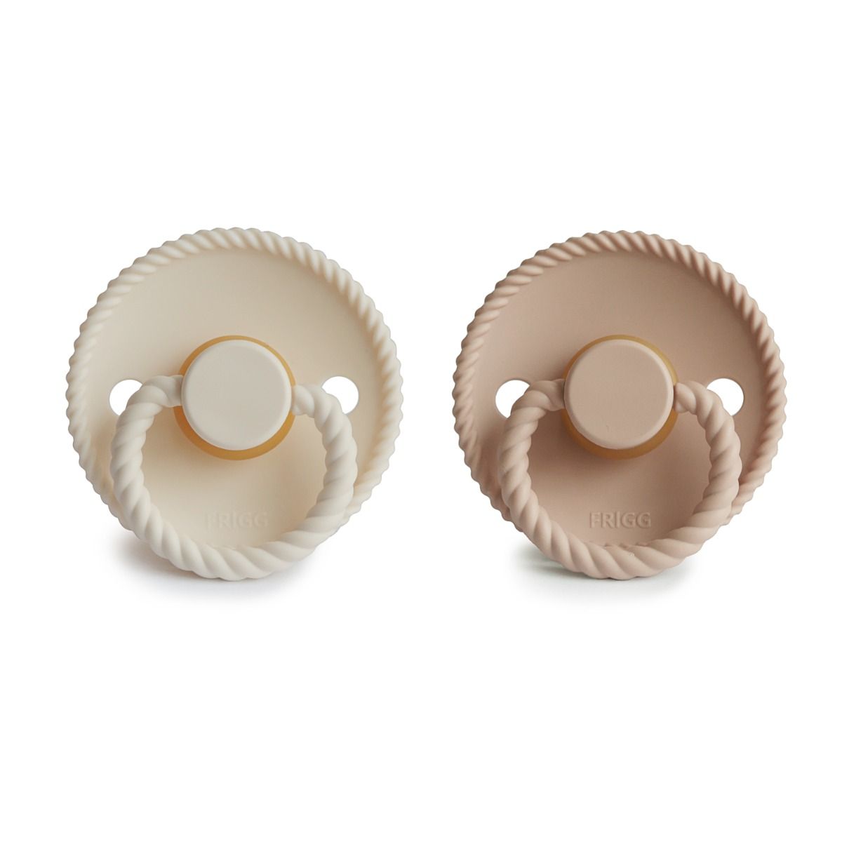 Fopspeen Frigg Rope 6-18mnd Cream/Croissant 2st Fopspeen Frigg Rope 6-18mnd Cream/Croissant 2st_1