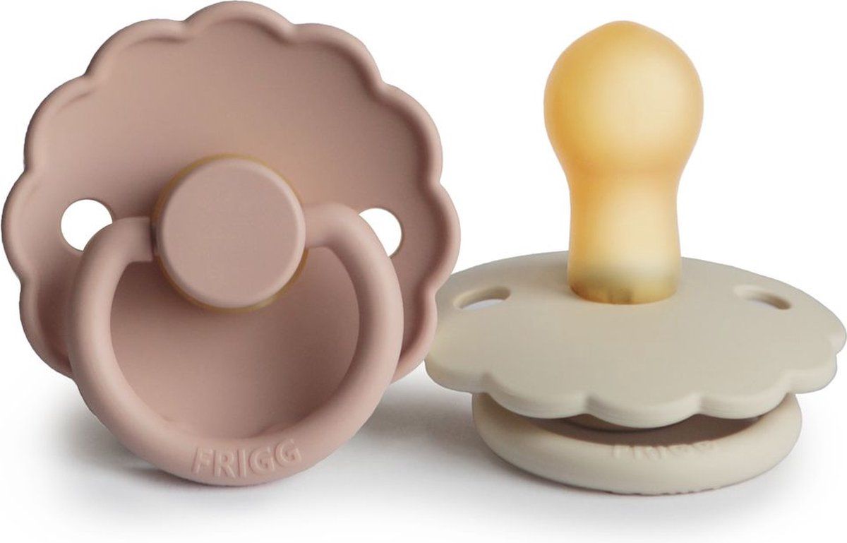 Fopspeen Frigg Daisy 6-18mnd Baby Blush/Cream 2st Fopspeen Frigg Daisy 6-18mnd Baby Blush/Cream 2st_1