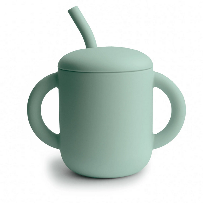 Rietjesbeker Mushie Cambridge Blue Rietjesbeker Mushie Cambridge Blue_1