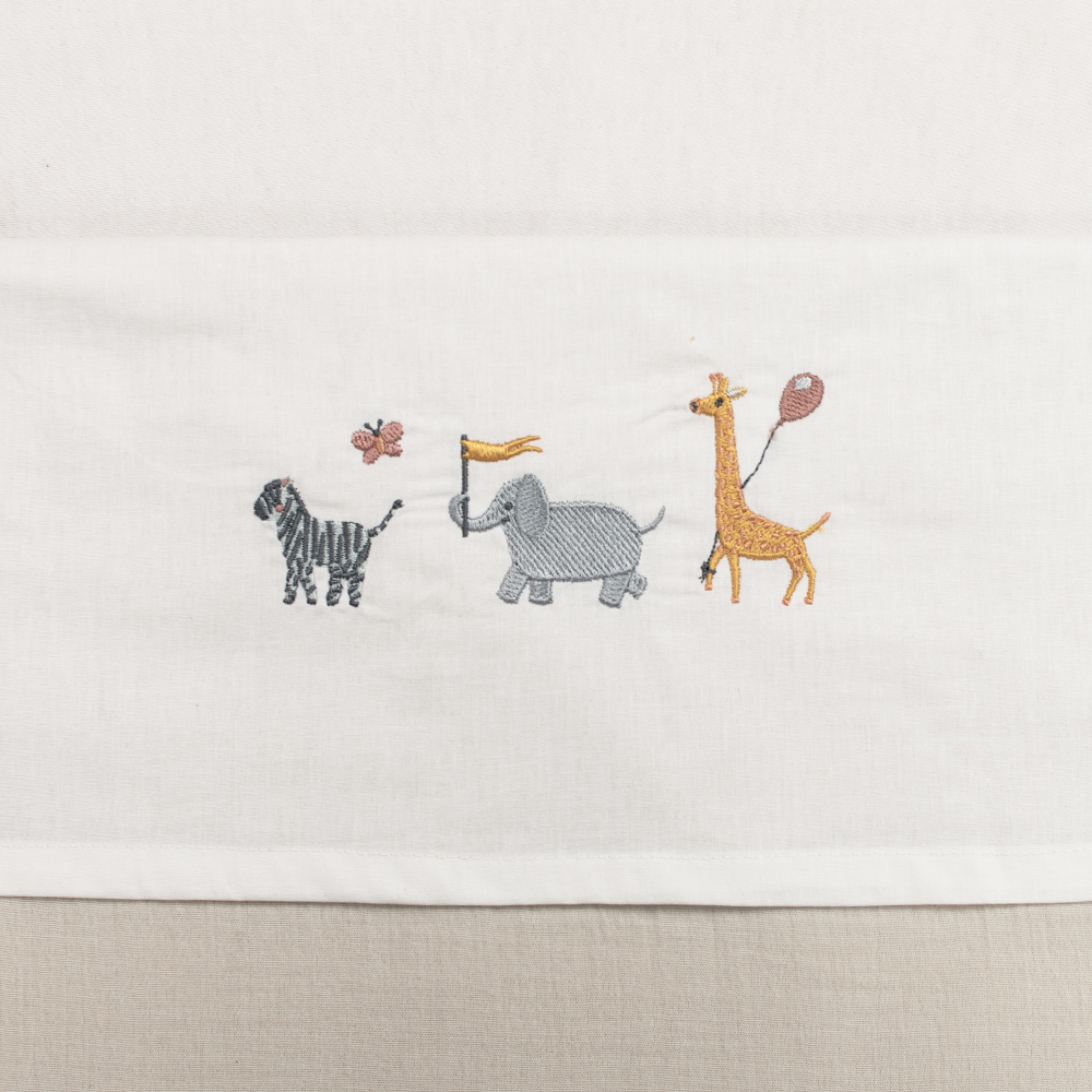Laken Ledikant Funnababy 100x150 Borduur Safari Laken Ledikant Funnababy 100x150 Borduur Safari_1