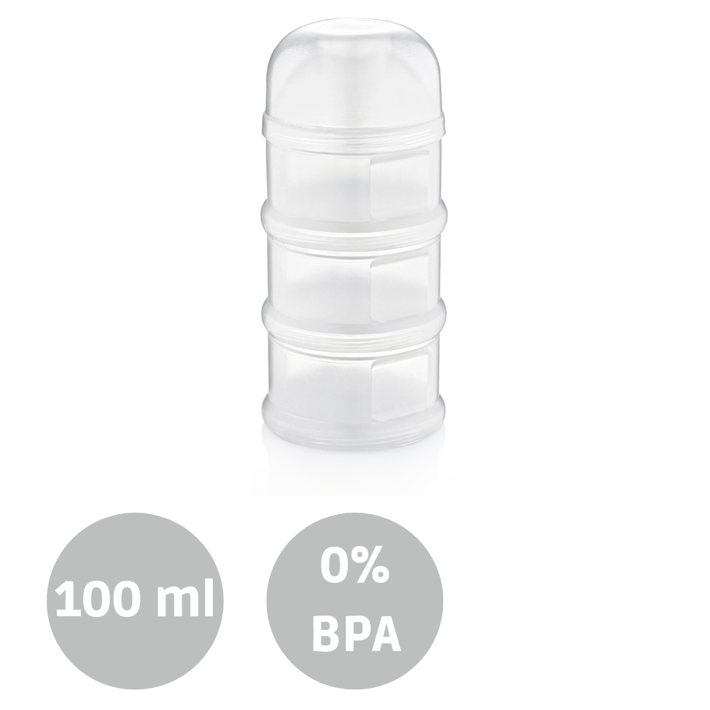 Melkpoedertoren Babyjem Container 3-laags Wit Melkpoedertoren Babyjem Container 3-laags Wit_1