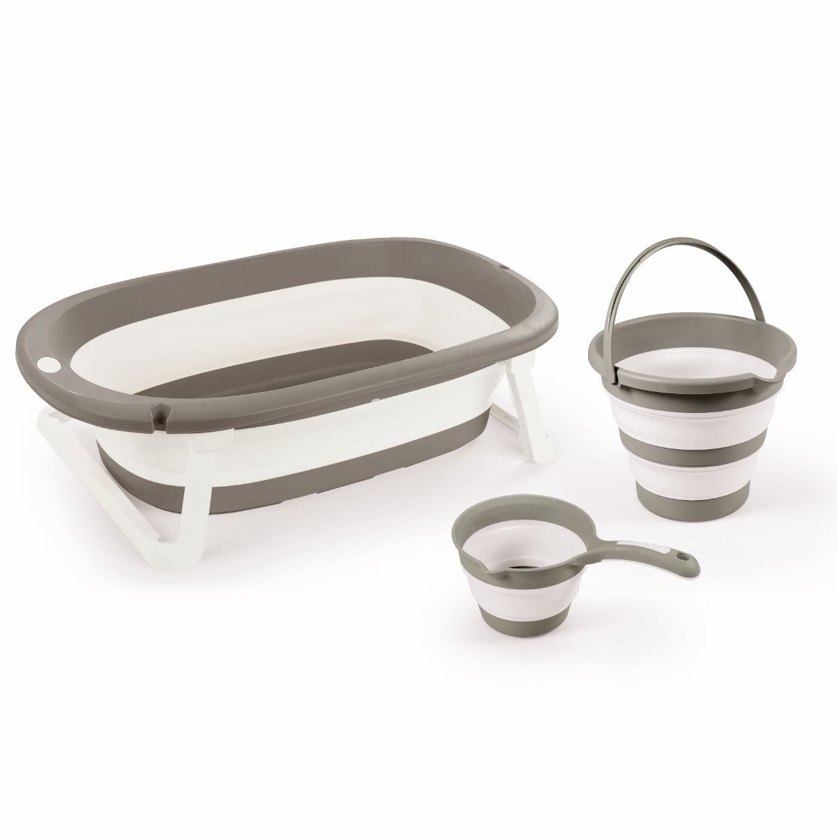 Bath Set Dolu 3-in-1 Foldable Stone Grey Bath Set Dolu 3-in-1 Foldable Stone Grey_1