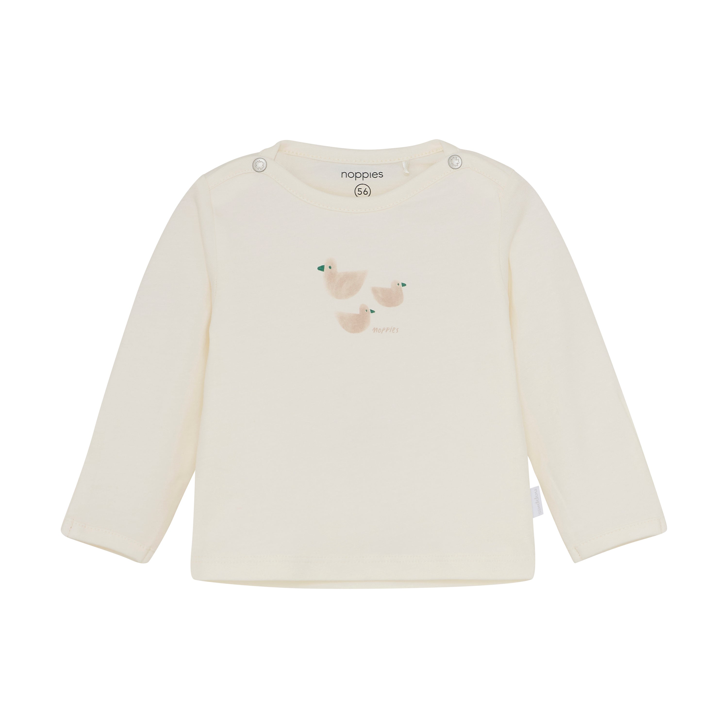 Shirt Longsleeve Noppies NOOS Noam Egret Shirt Longsleeve Noppies NOOS Noam Egret_1