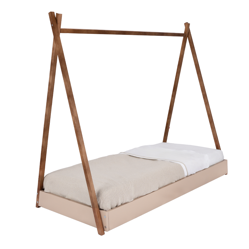 Peuterbed Colorfull Home 70x140 Vloerbed Tipi Walnut Peuterbed Colorfull Home 70x140 Vloerbed Tipi Walnut_1