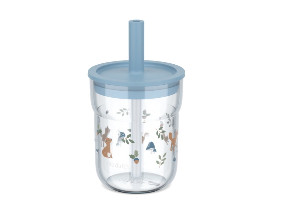Beker Mepal x Little Dutch Met Rietje 250ml Mio Forest Friends Beker Mepal x Little Dutch Met Rietje 250ml Mio Forest Friends_1