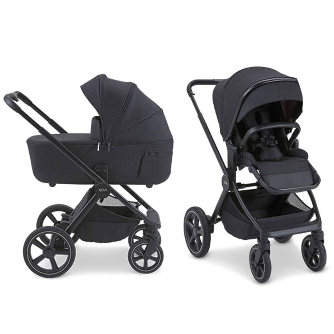 Kinderwagen Novi Luna Premium Brilliant Black Kinderwagen Novi Luna Premium Brilliant Black_1