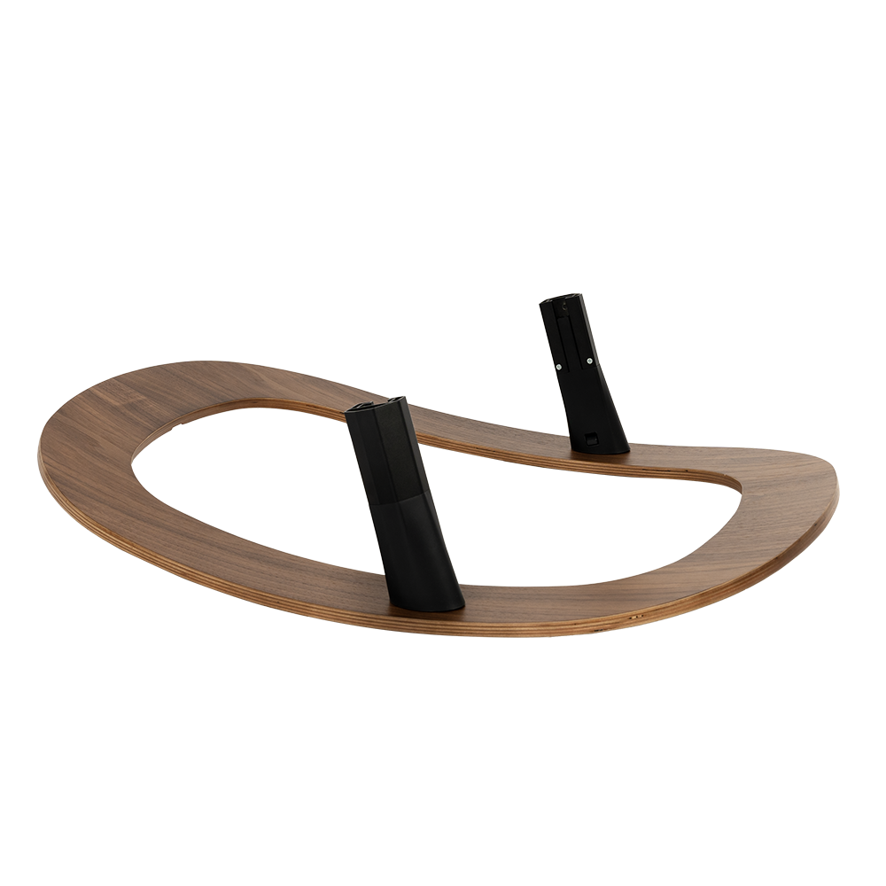 Wipstoelonderstel Novi Curve Premium Walnut Wipstoelonderstel Novi Curve Premium Walnut_1