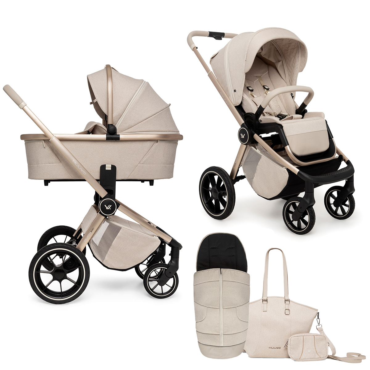 Kinderwagen Muuvo Quick Boho 2-in-1 Set Beige Kinderwagen Muuvo Quick Boho 2-in-1 Set Beige_1