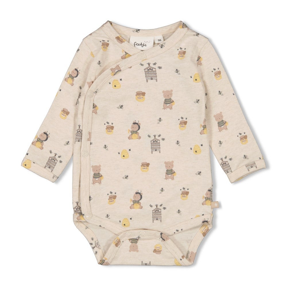 Romper Feetje Overslag Honey Bear Offwhite Romper Feetje Overslag Honey Bear Offwhite_1