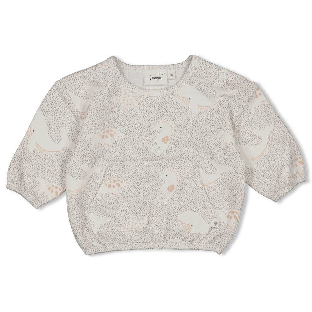 Sweater Feetje Oversized AOP Sea Sweeties Grijs Sweater Feetje Oversized AOP Sea Sweeties Grijs_1