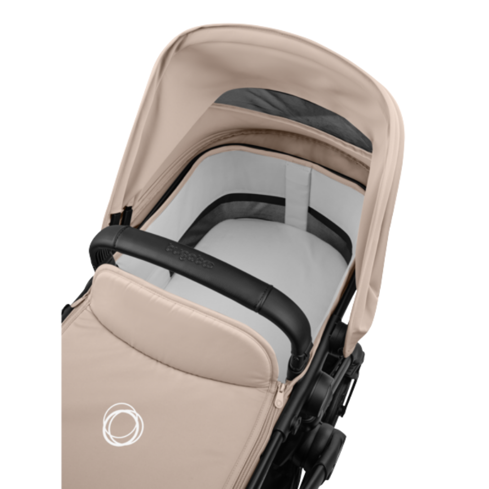Kinderwagen Bugaboo Cub Compleet Black/Desert Taupe met Autostoel Joy Pro Glide 360°, Base & Adapterset null_12