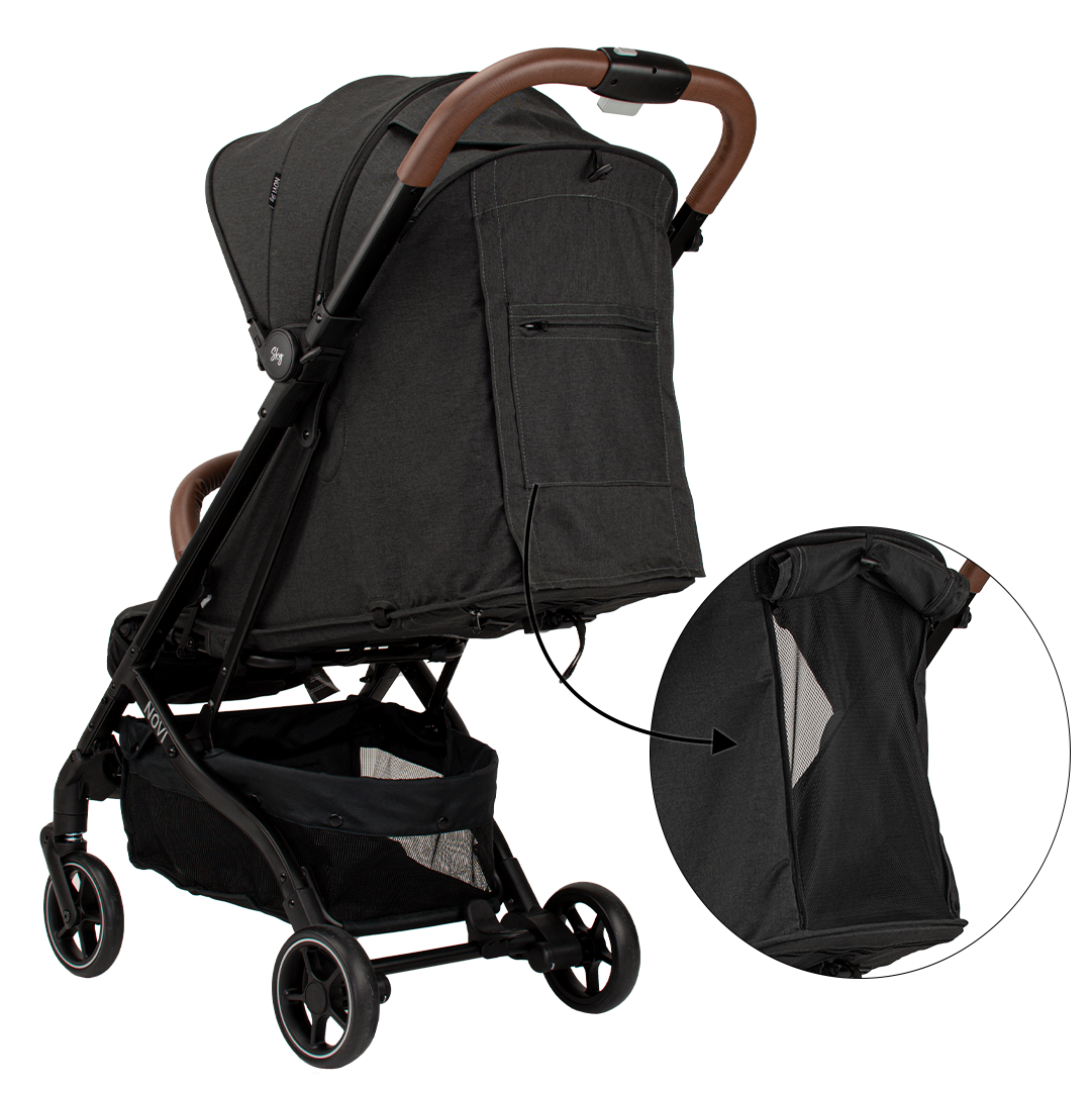 Buggy Novi Sky Black Melange met Voetenzak null_10