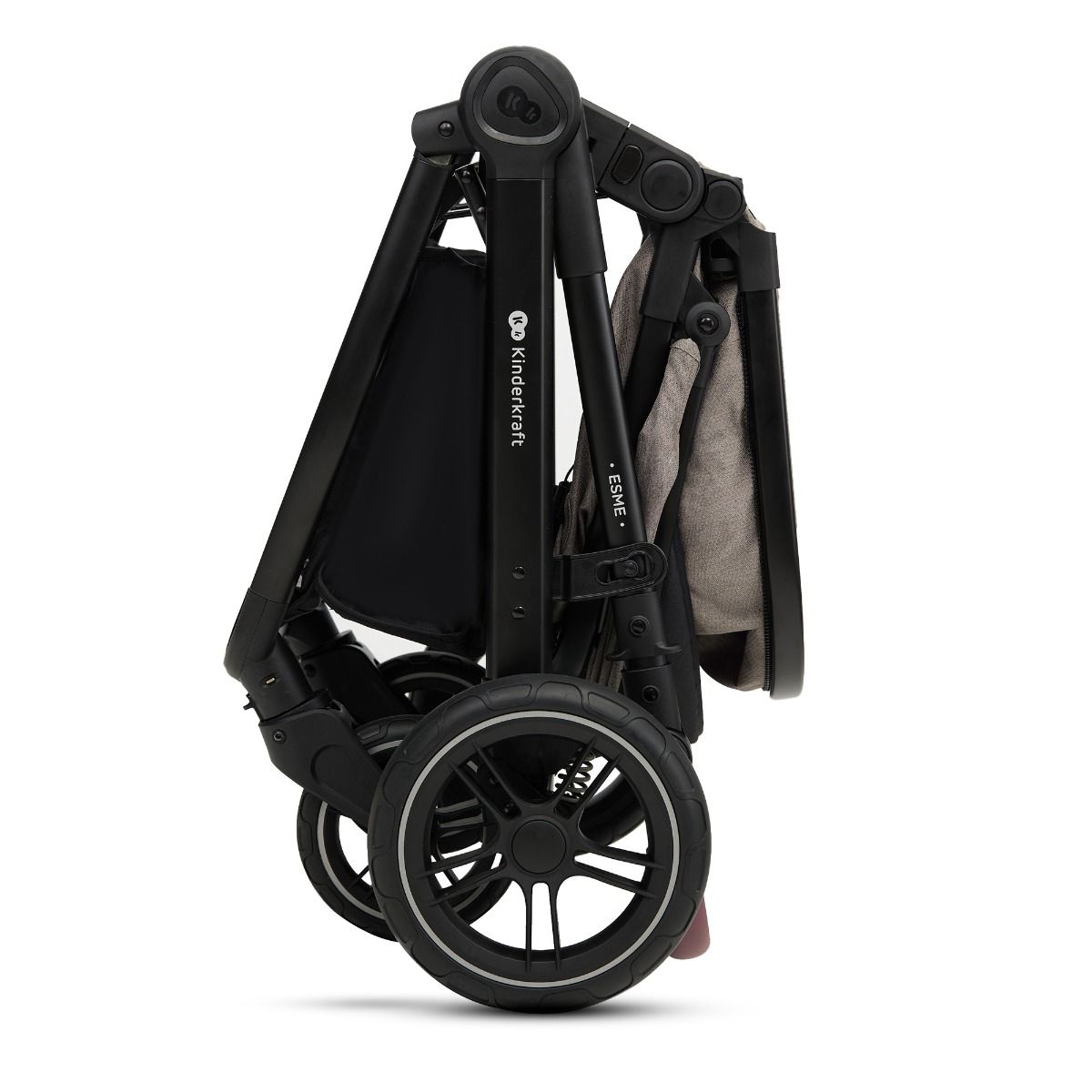 Kinderwagen Kinderkraft Esme V2 3-in-1 Sand Beige Total Package Deal incl. Autostoel, Adapterset, Kinderstoel & Co-Sleeper null_7