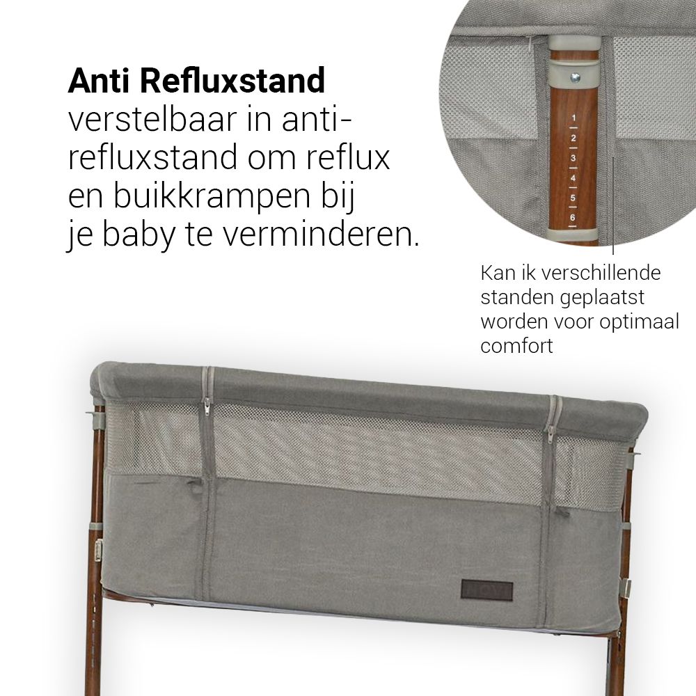 Co-Sleeper Novi Goodnight Premium Walnut/Timeless Taupe null_3