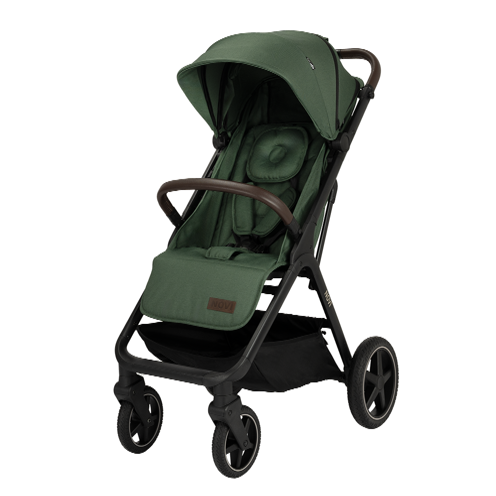 Buggy Novi Xavi XL Premium Solid Green met voetenzak null_2