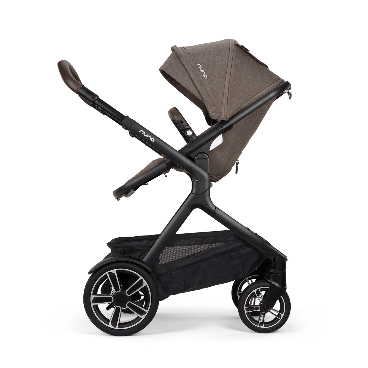 Kinderwagen Nuna DEMI Next Chestnut met meerijdplankje + Autostoel Nuna Pipa Urbn Chestnut null_6