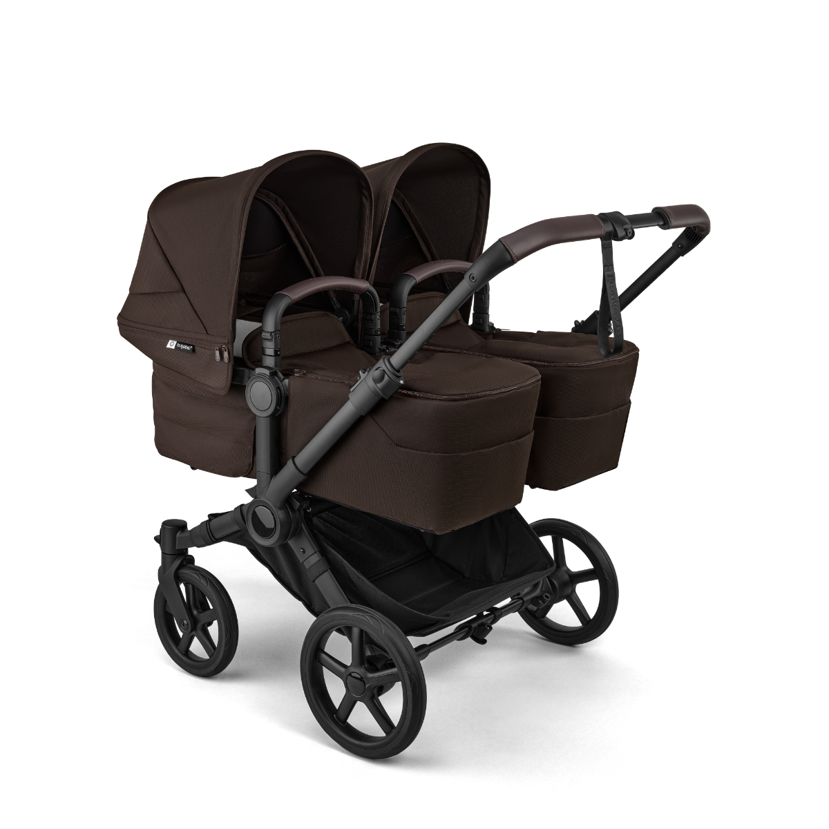 Kinderwagen Bugaboo Donkey6 Twin Complete - Black/Cacao Brown null_2