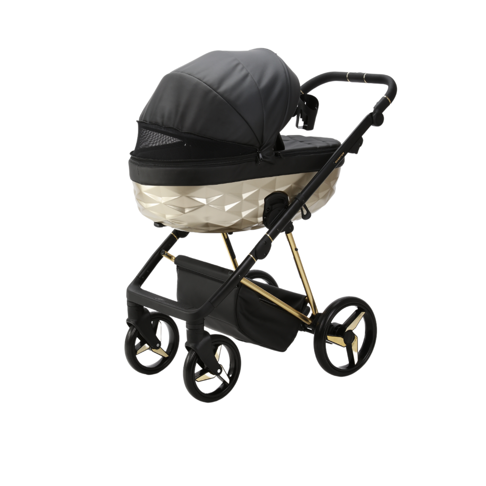 Kinderwagen Adamex Quantum Gold Star + Autostoel Jacky Pro 360° V2 & Base & Adapterset null_5