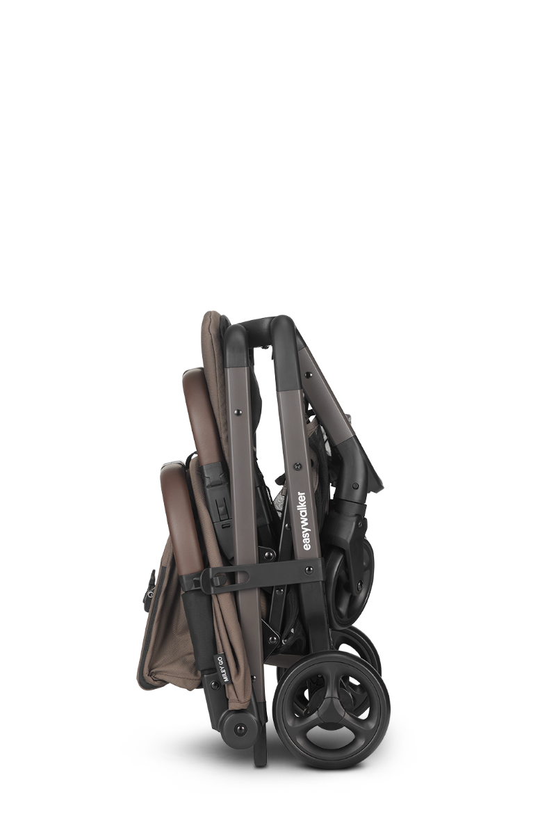 Buggy Easywalker Miley Go Chestnut Brown Total Package Deal incl. Transporttas, Cupholder, Stuurtje & Zonnescherm null_6