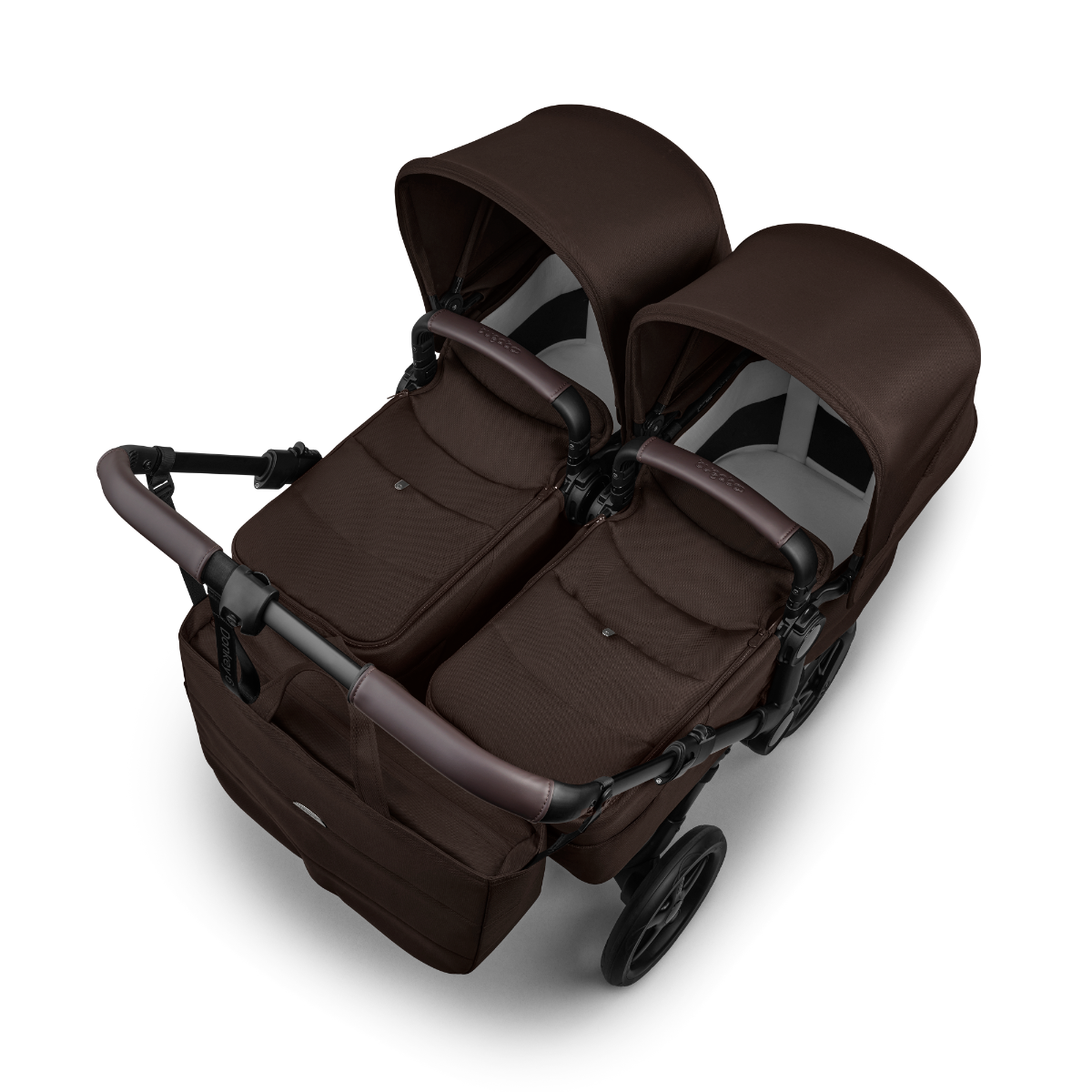 Kinderwagen Bugaboo Donkey6 Twin Complete - Black/Cacao Brown null_4