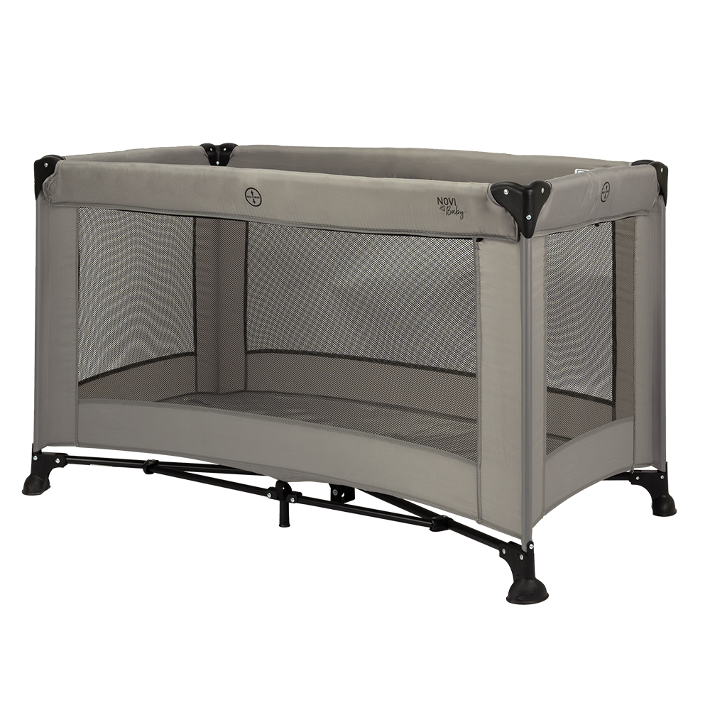Set | Campingbed Novi Kiki Luxe Sandy Grey + Accessoires null_6