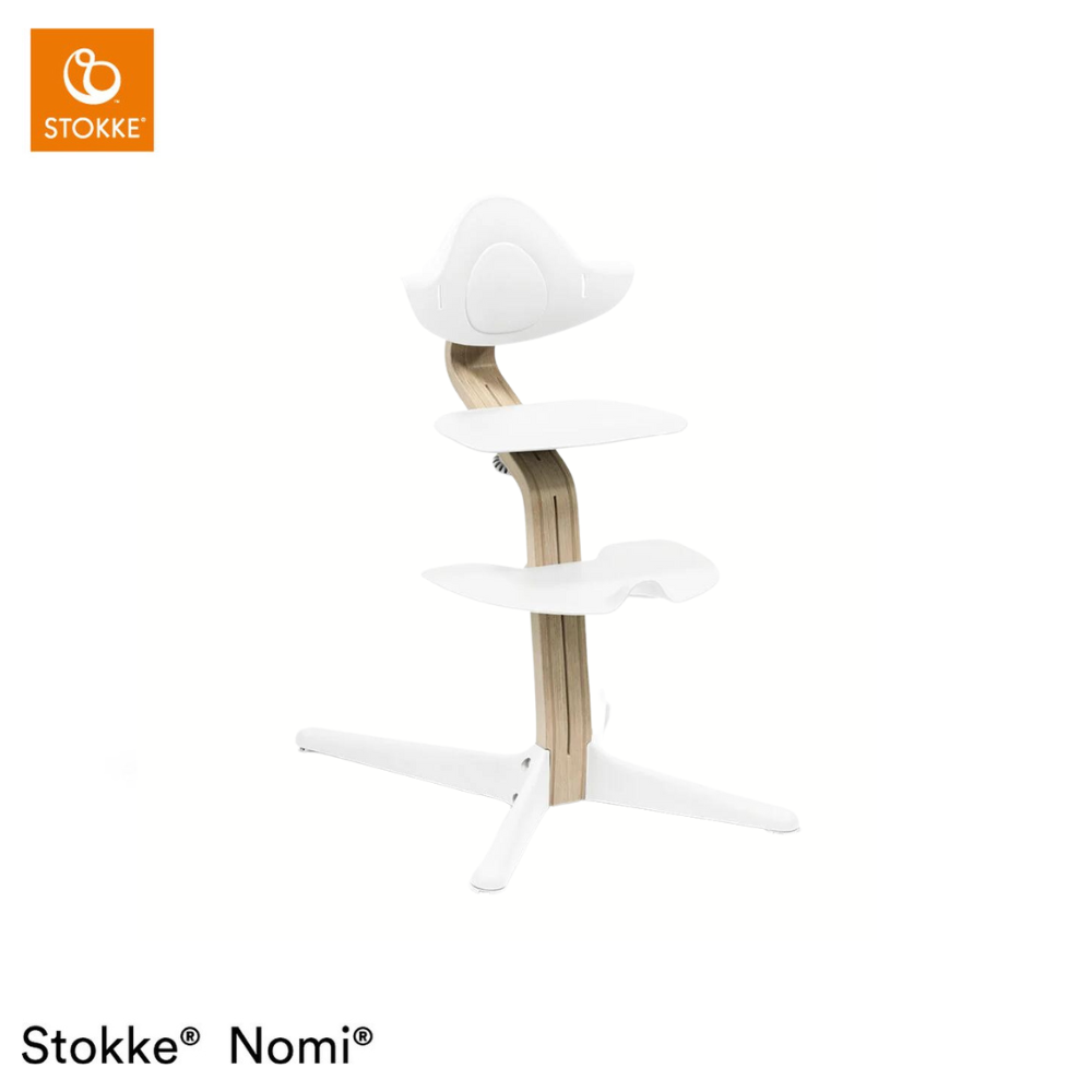 Kinderstoel Stokke® Nomi White/Natural + Babyset null_2