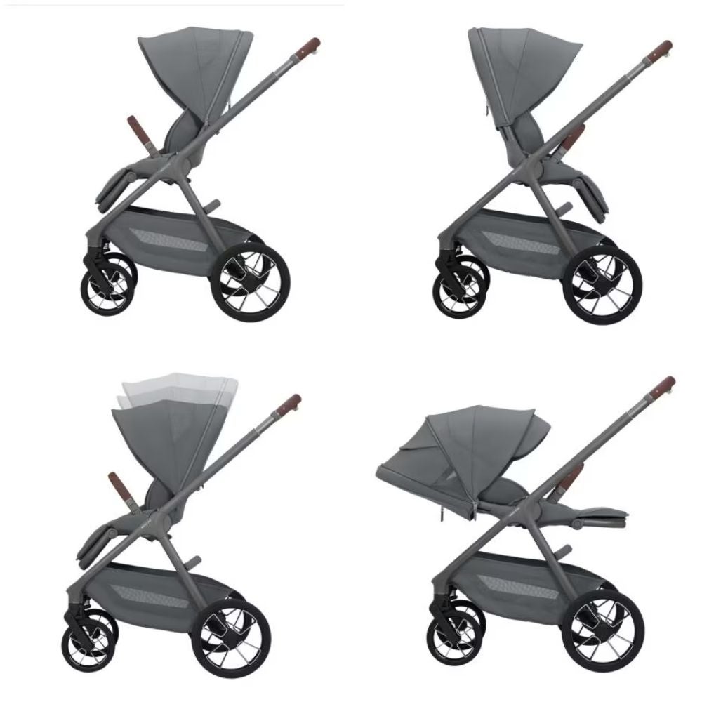 Kinderwagen Maxi-Cosi Oxford Plus V2 Moon Graphite + Autostoel Maxi-Cosi Coral Pro Slide + Base + Adapterset null_11