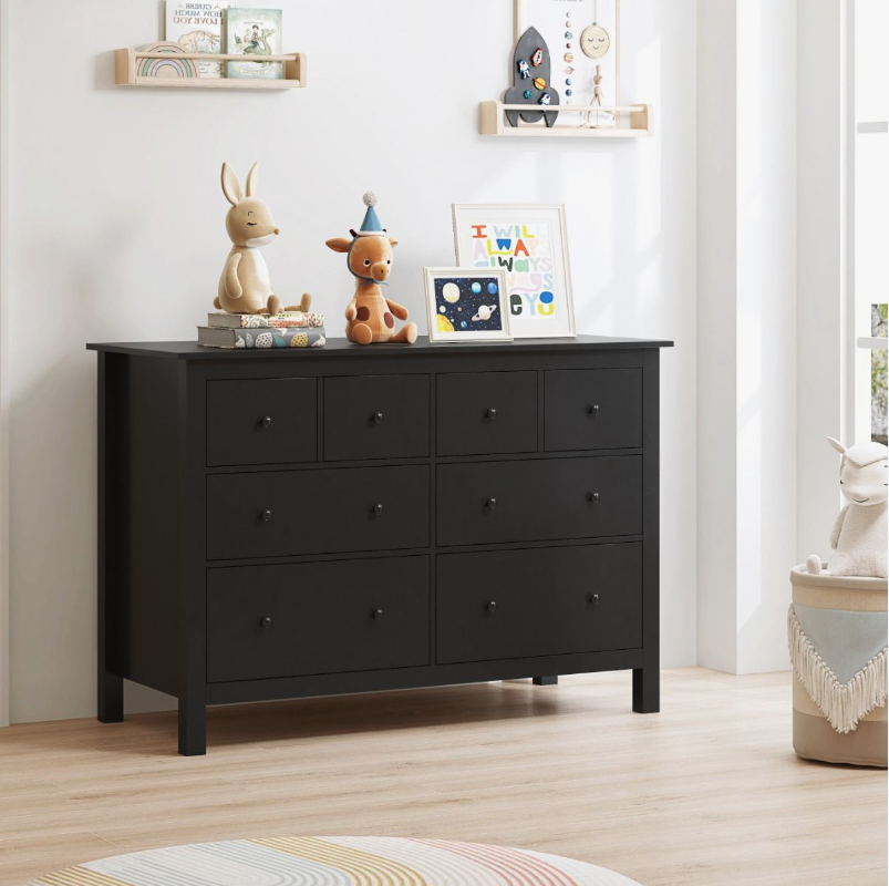 Babykamer Bretagne + Lauren Zwart (Meegroei Ledikant + XL-Commode) null_5