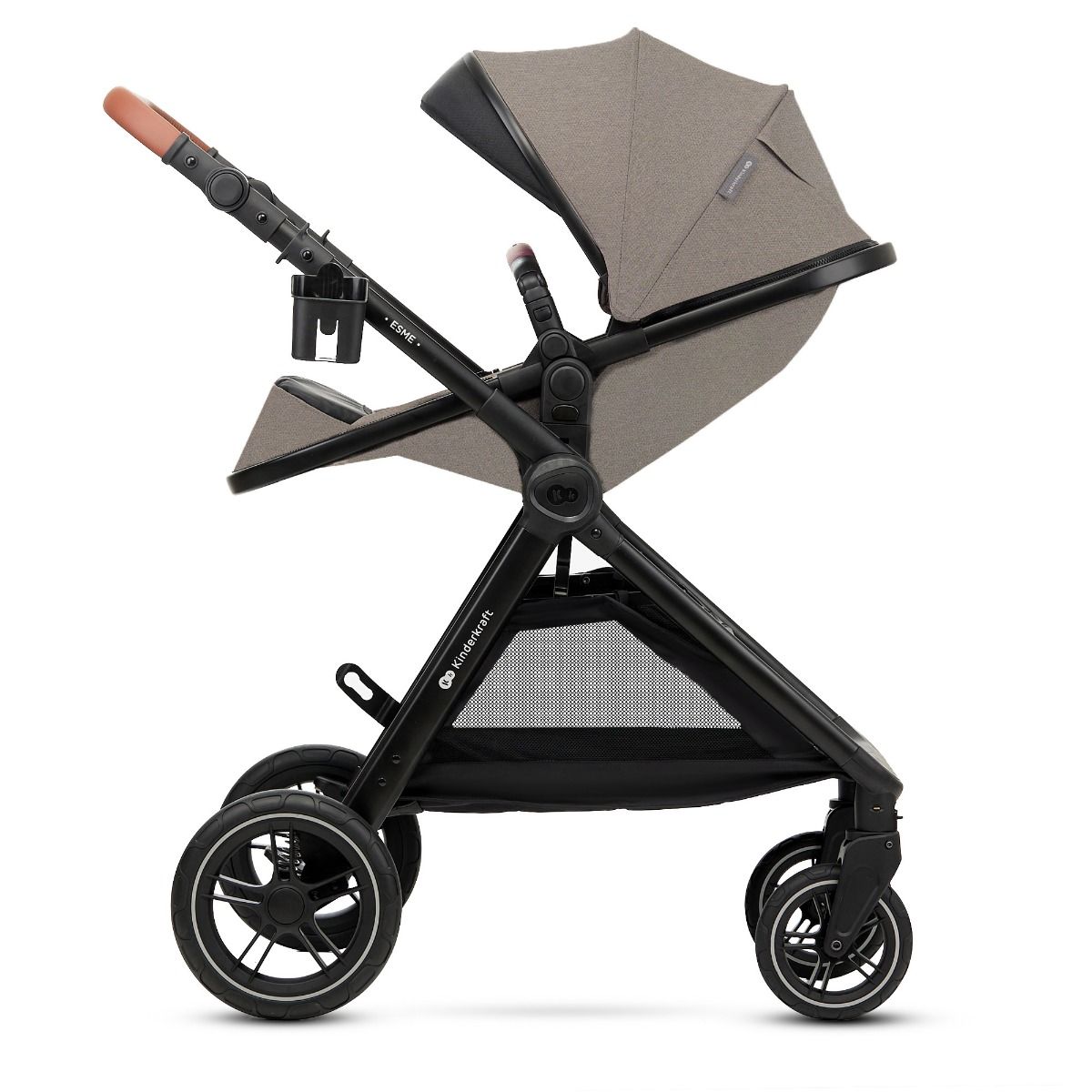 Kinderwagen Kinderkraft Esme V2 3-in-1 Sand Beige Total Package Deal incl. Autostoel, Adapterset, Kinderstoel & Co-Sleeper null_5