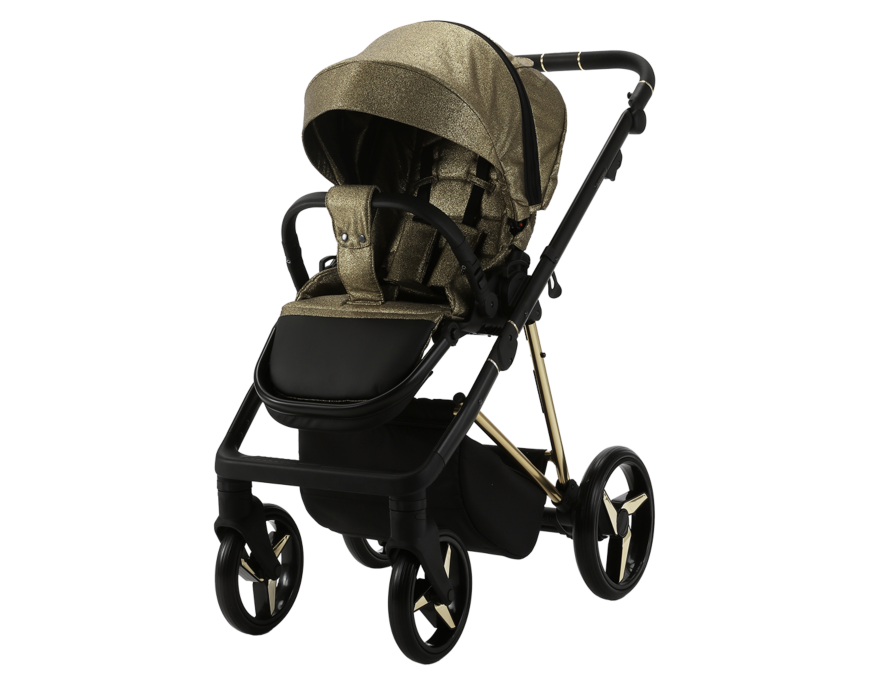 Kinderwagen Adamex Quantum Glossy Gold + Autostoel Maxi-Cosi Pebble Pro2 en Base Slide Tech null_4