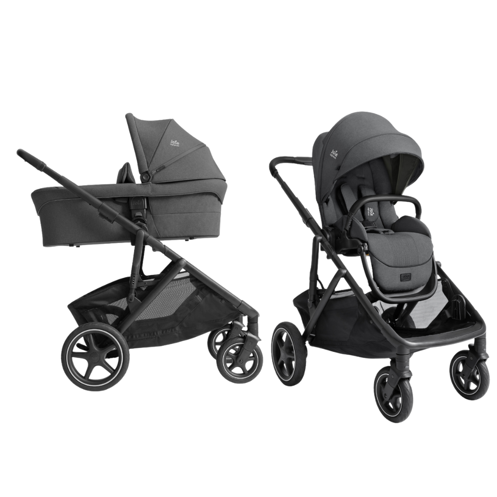 Kinderwagen Joie Signature Versiti Ebony met Autostoel Joy Glide 360° All Black & Base null_2