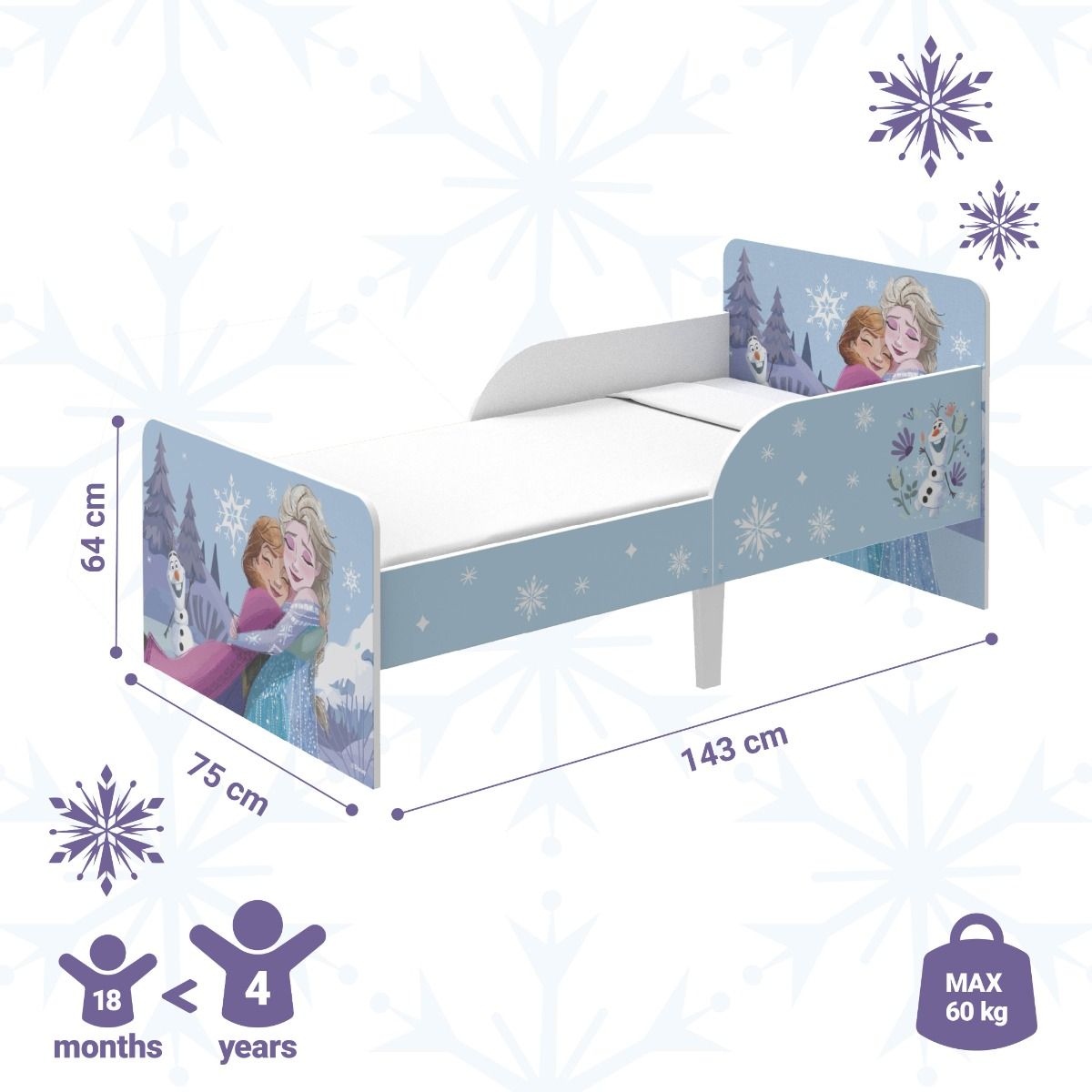 Peuterbed Disney 70x140 Frozen Wonder null_5