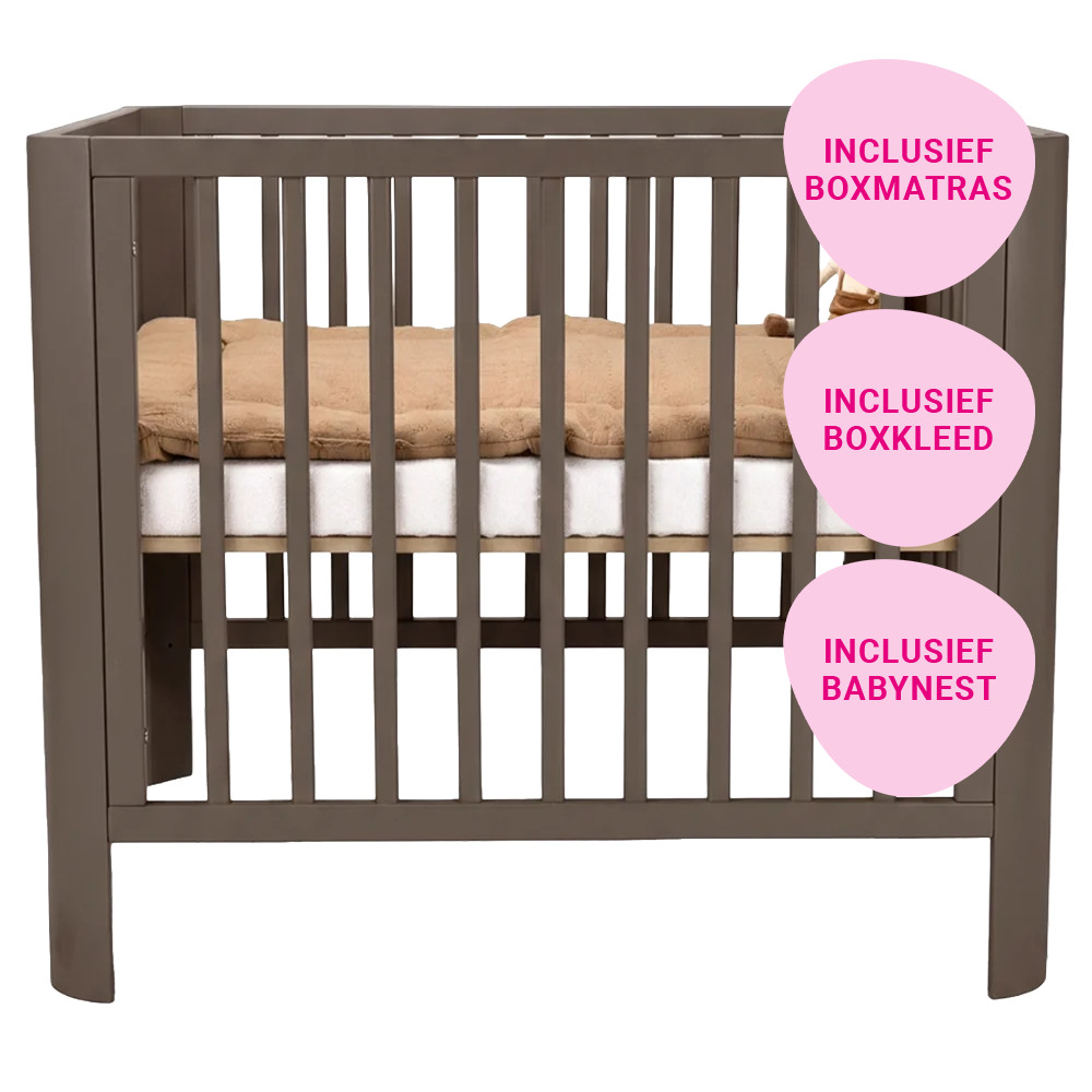 Set | Box Novi Isabel BonBon Incl. Boxmatras, Boxkleed en Babynest null_1