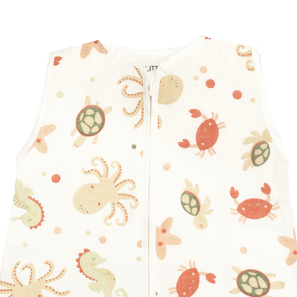 Set | 2x Slaapzak Little Boo Hydrofiel - Ocean Brown + Ocean Pink 70cm null_10