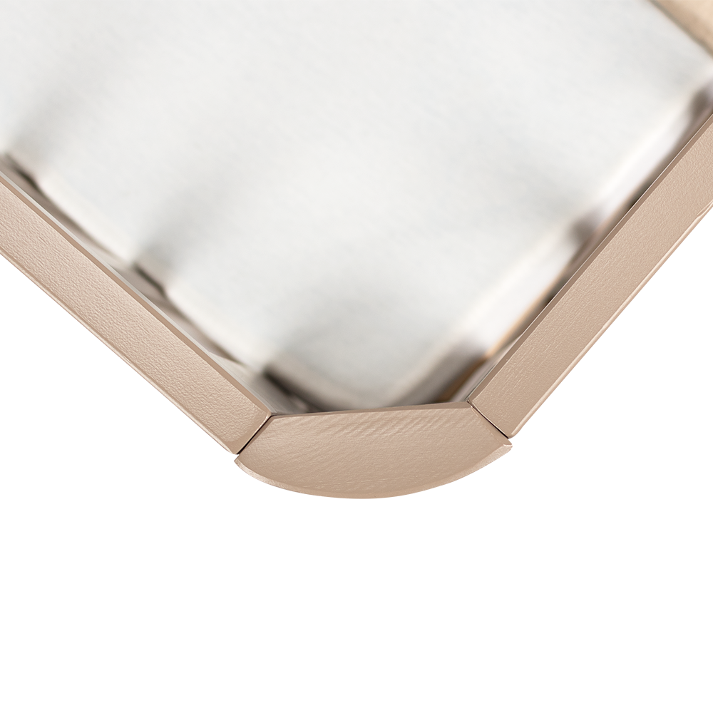 Set | Ledikant Novi Philou (Ronde Hoek) 60x120 Sand met Matras & Hoeslakens (2st) null_7
