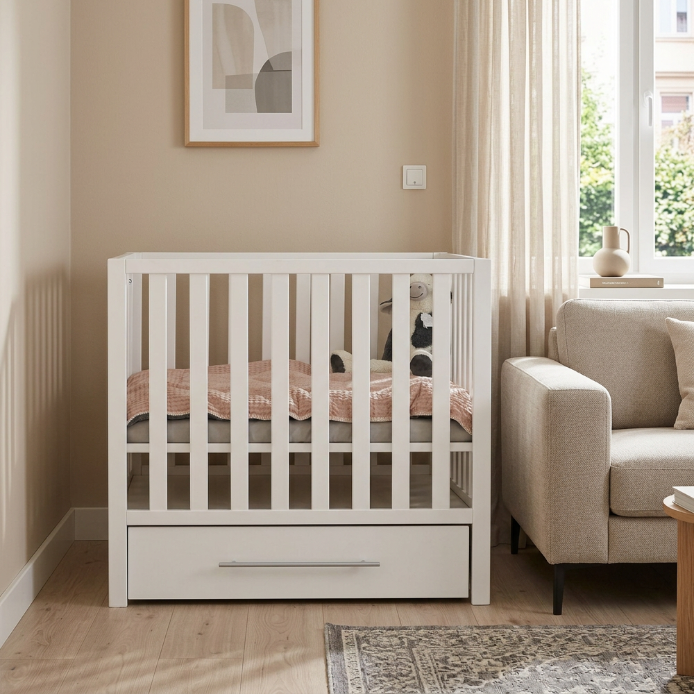 Set | Box Colorfull Home Patryk met Lade White Incl. Boxmatras en Boxkleed null_9