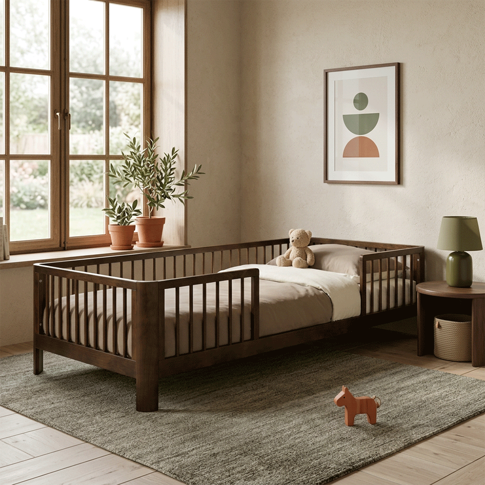 Kinderbed Novi Charlotte V3 90x200 Cacao (Ronde Hoek) null_2