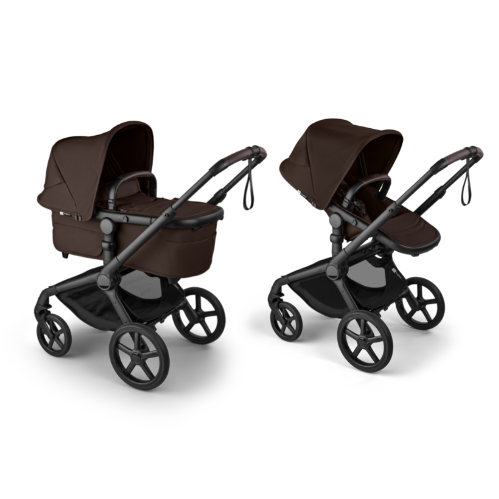 Kinderwagen Bugaboo Fox5 Renew Compleet Black/Cacao Brown met Autostoel Jacky Pro 360° V2 & Base null_2