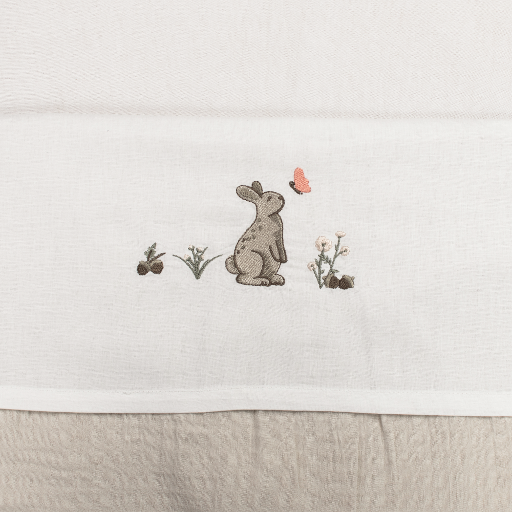 Set | Laken Ledikant Funnababy 100x150 Borduur Bird, Bunny & Safari (3st) null_5