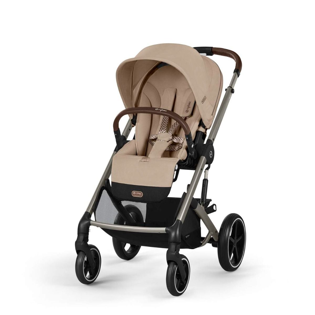Kinderwagen Cybex Balios S Lux Almond Beige/Beige Total Package Deal incl. Autostoel, Base, Kinderstoel, Co-Sleeper & Adapterset null_4