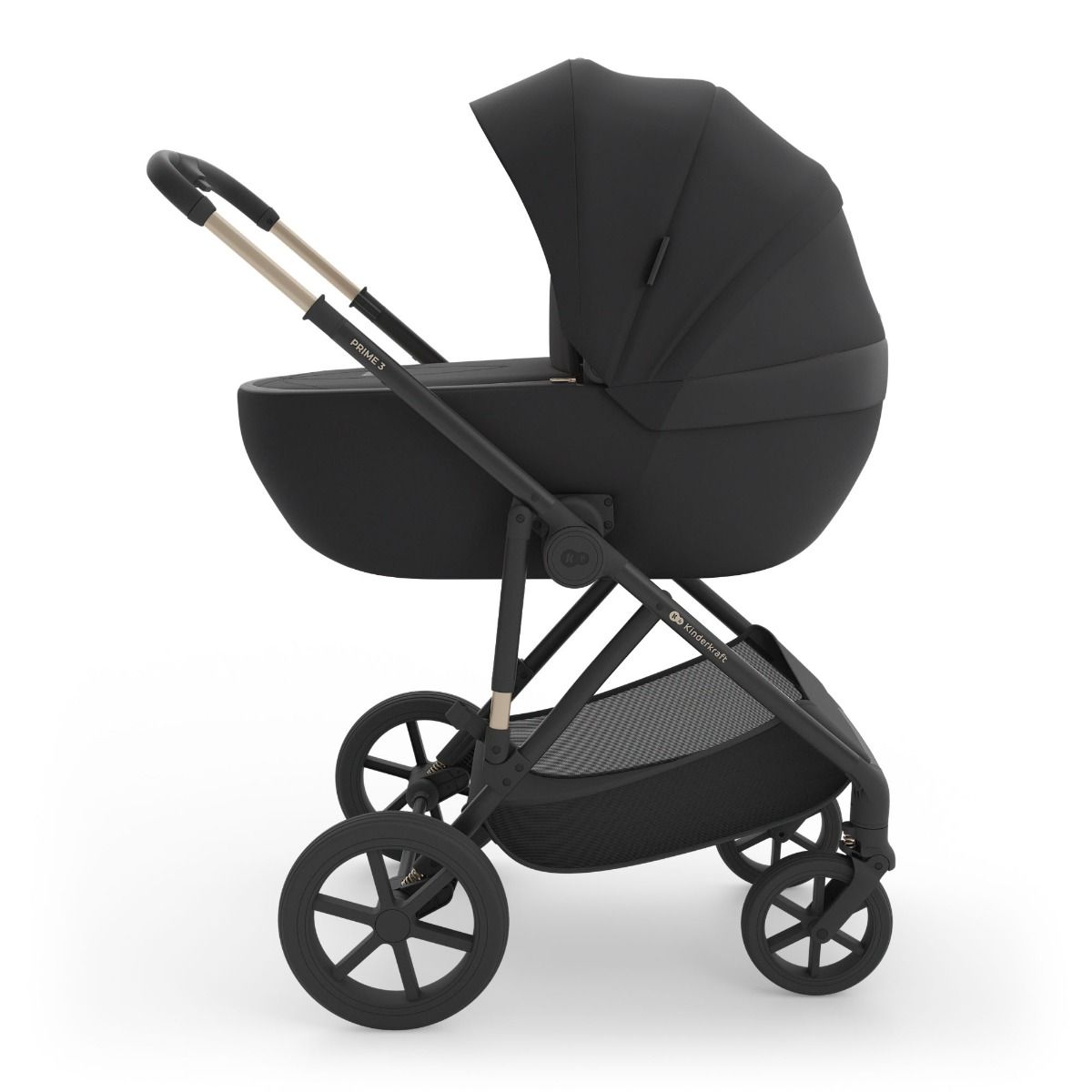Kinderwagen Kinderkraft Prime3 2in1 Pro Venezian Black met Autostoel Joy 360° Pro Glide en Base null_4
