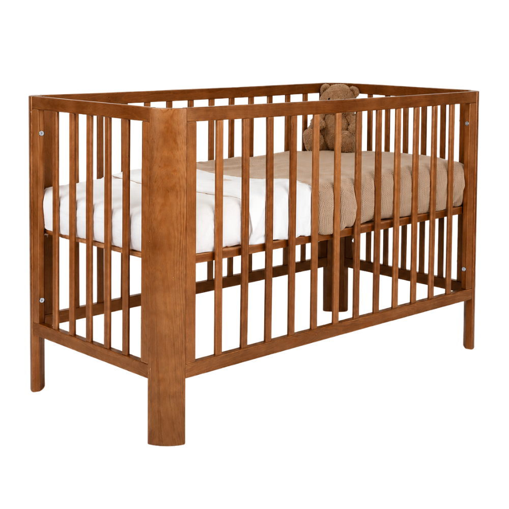 Ledikant Novi Philou (Ronde Hoek) 60x120 Walnut null_1