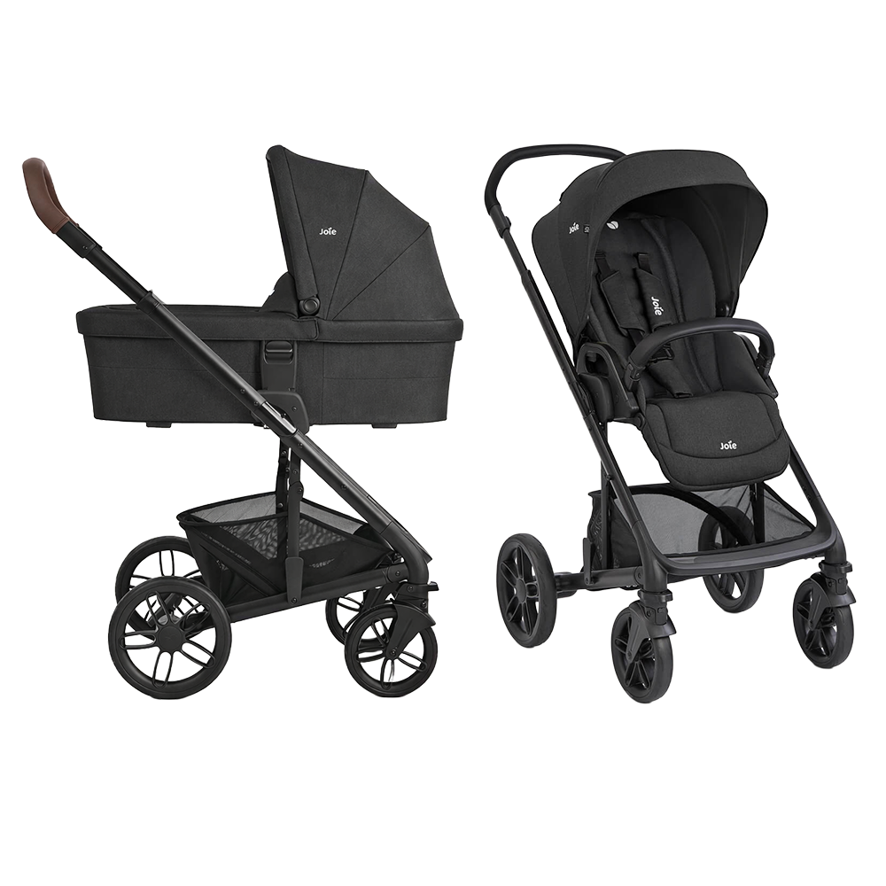 Kinderwagen Joie Chrome2 Trio Raven incl. i-Snug2 Autostoel, Adapterset & Regenhoes + Isofix Base null_3