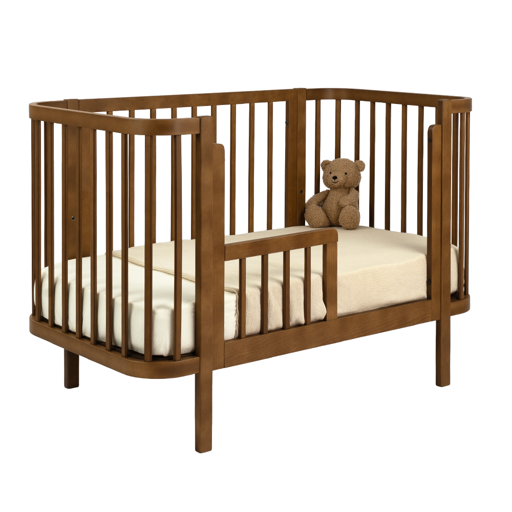 Babykamer Kira + Sienna (Meegroei Ledikant Kira Walnut 60x120 + Commode Grande Sienna Walnut + Smrt. Cloudy Matras) null_8