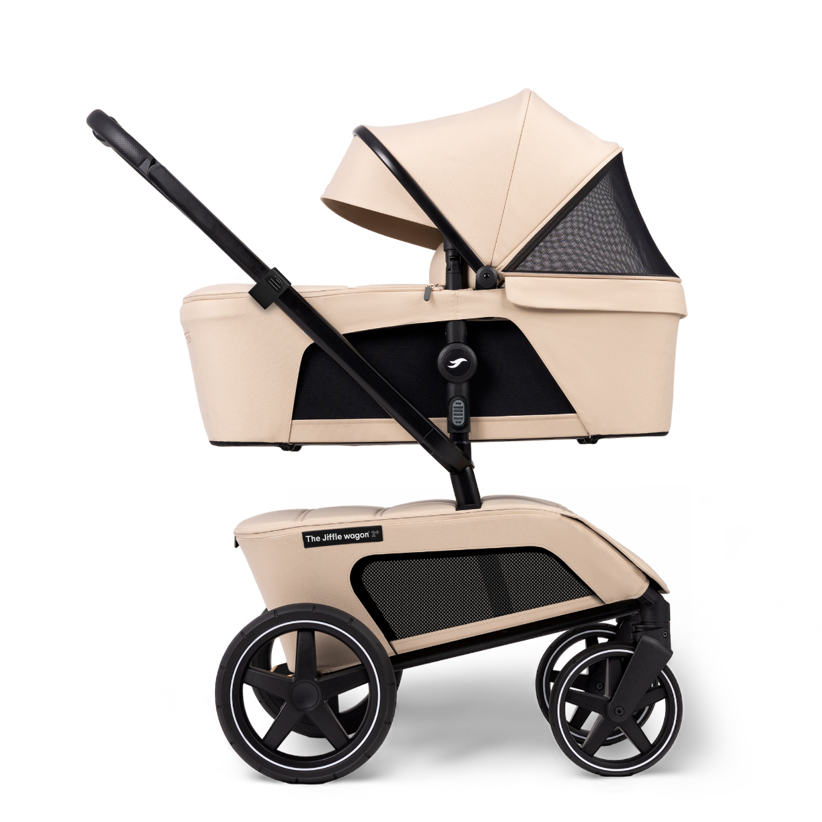 Kinderwagen The Jiffle Wagon 2+ Plus Clay Total Package Deal incl. Autostoel, Base, Kinderstoel & Co-sleeper null_6