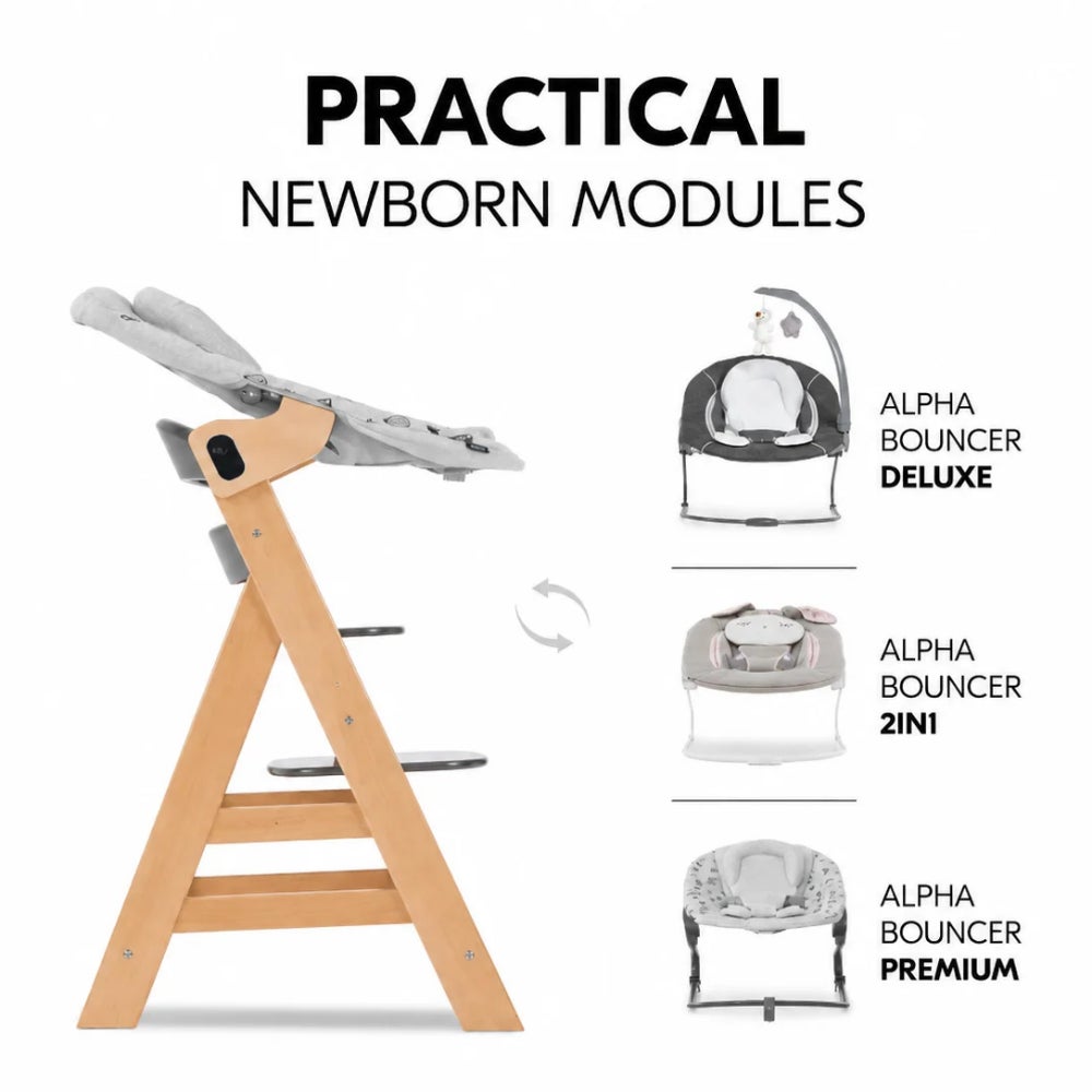 Kinderstoel Hauck Alpha+ B Natural met 2-in-1 Bouncer null_8