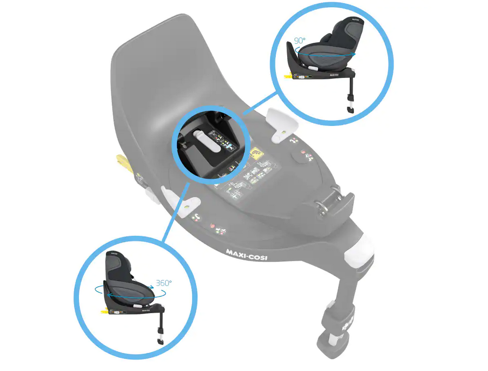 Autostoel Maxi-Cosi Pebble 360 Pro2 Twillic Black + Isofixbase Maxi-Cosi FamilyFix 360° null_10