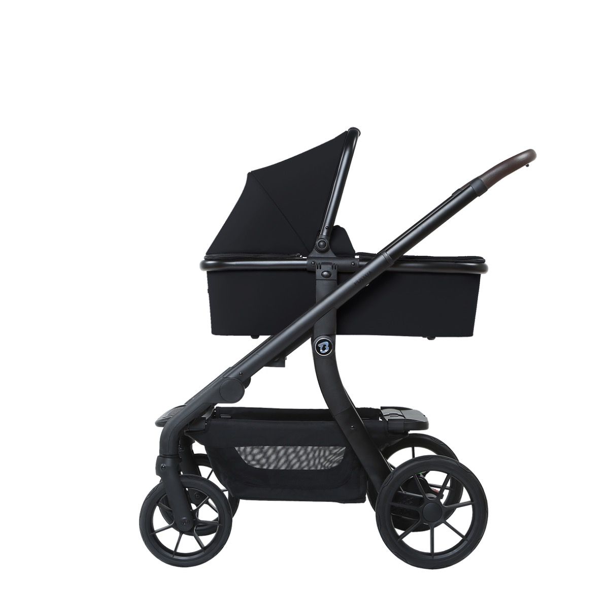 Duo Kinderwagen Titanium Baby Solid Pollux Lush Black met Reiswieg null_10