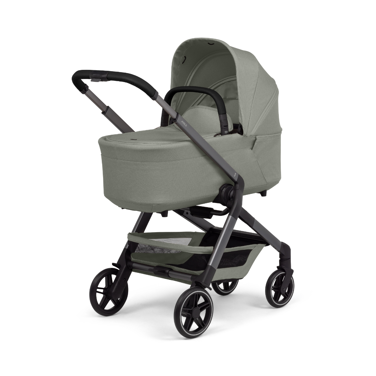 Kinderwagen Joolz Hub2 Sage Green + Autostoel Jacky Pro 360° V2 & Base & Adapterset null_4