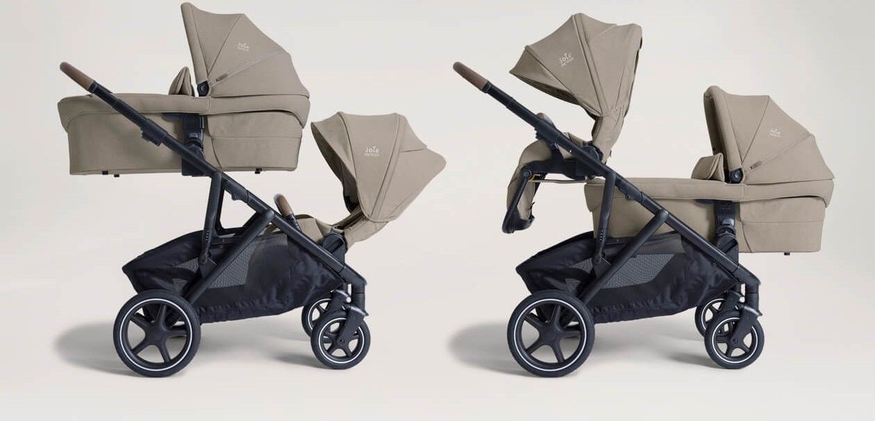 Kinderwagen Joie Signature Versiti Sandstone met Autostoel Joy Glide 360° All Black & Base null_12